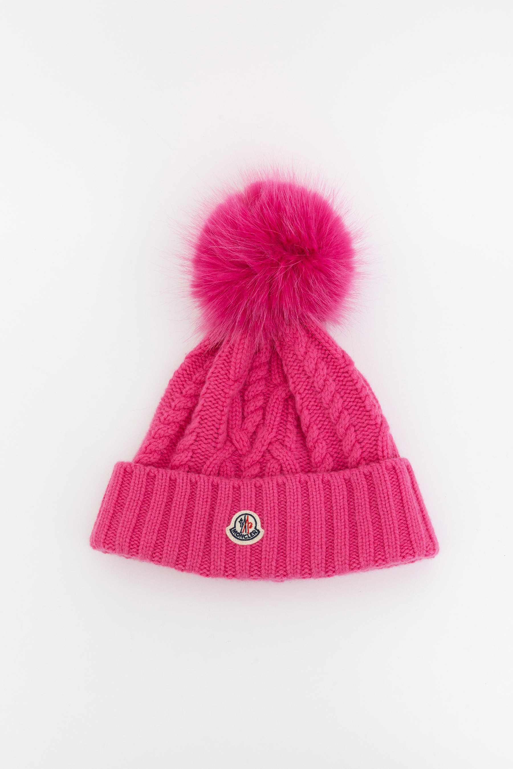 Knitted Beanie With Pompom