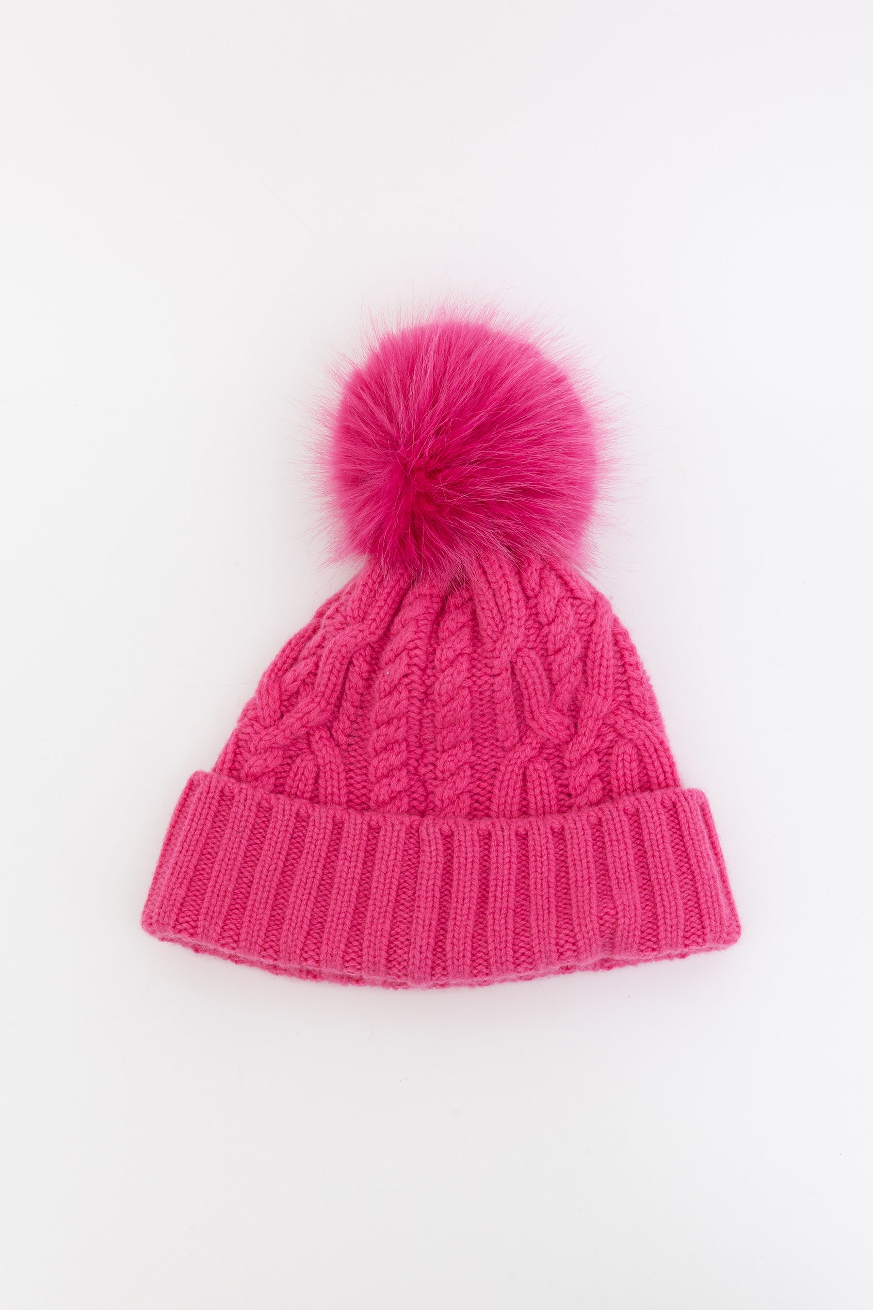 Knitted Beanie With Pompom