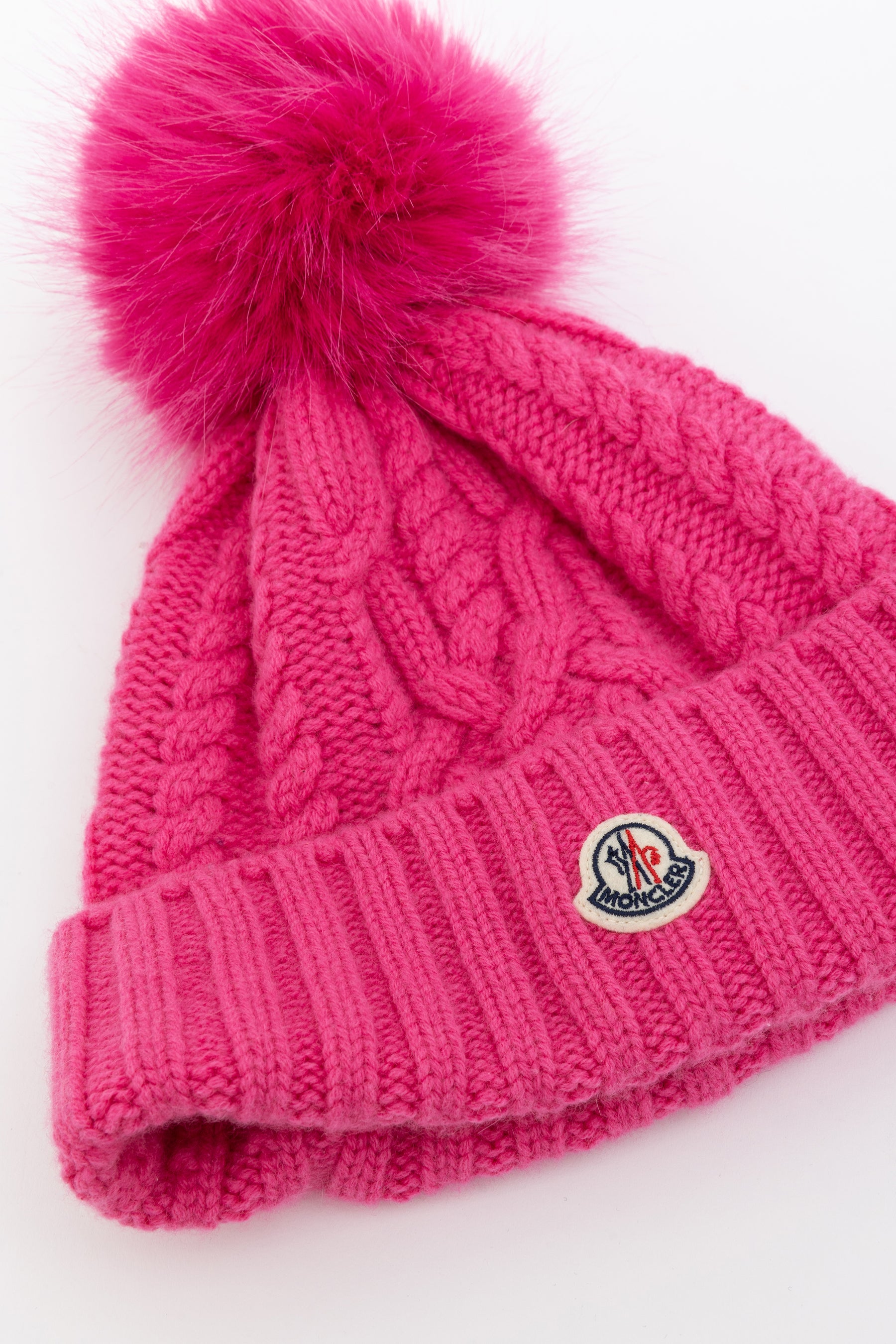 Knitted Beanie With Pompom