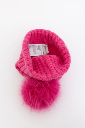 Knitted Beanie With Pompom