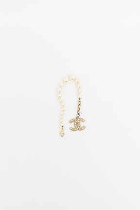 Faux Pearl CC Bracelet