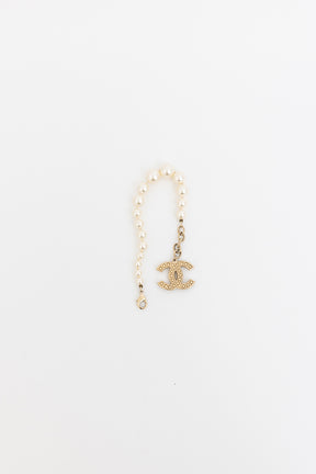 Faux Pearl CC Bracelet