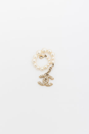 Faux Pearl CC Bracelet