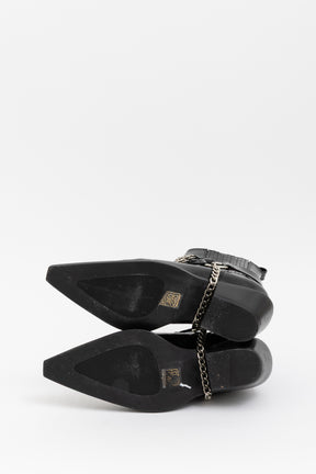 Pointed Booties Chain Detail