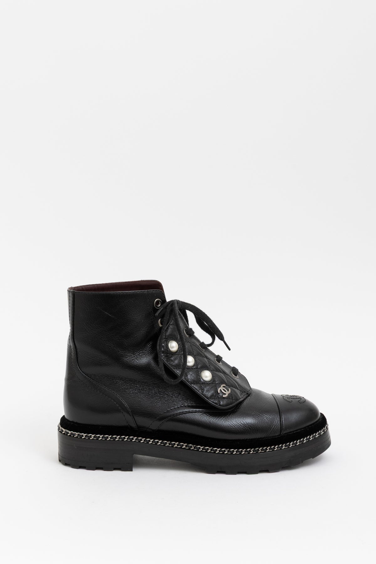 Pearl Combat Short Boots