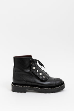 Pearl Combat Short Boots