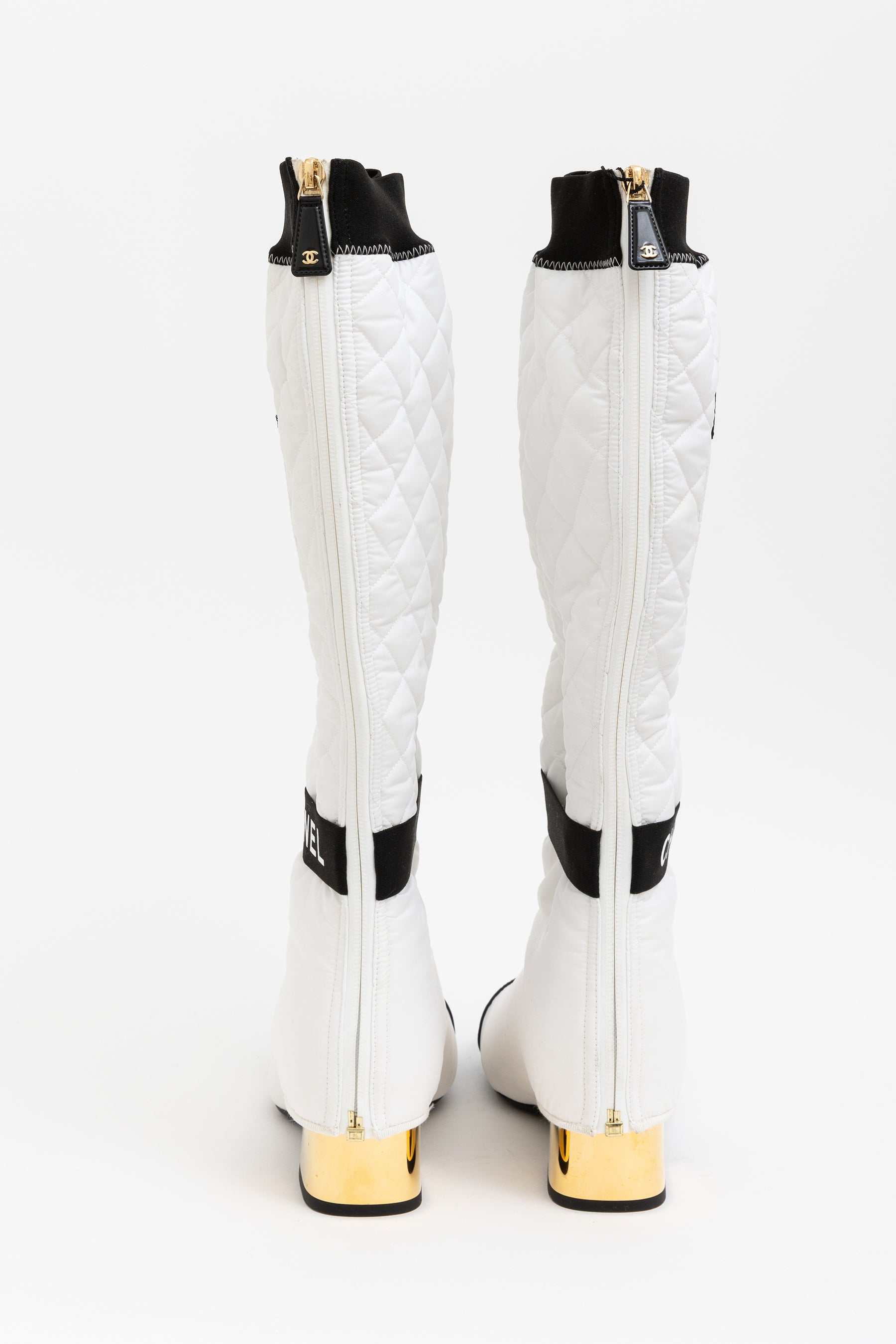 Ankle Boots with Puffer Extension