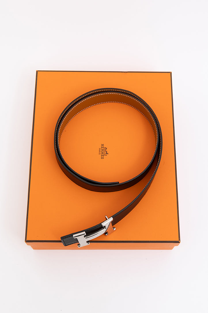Reversible Leather H Belt