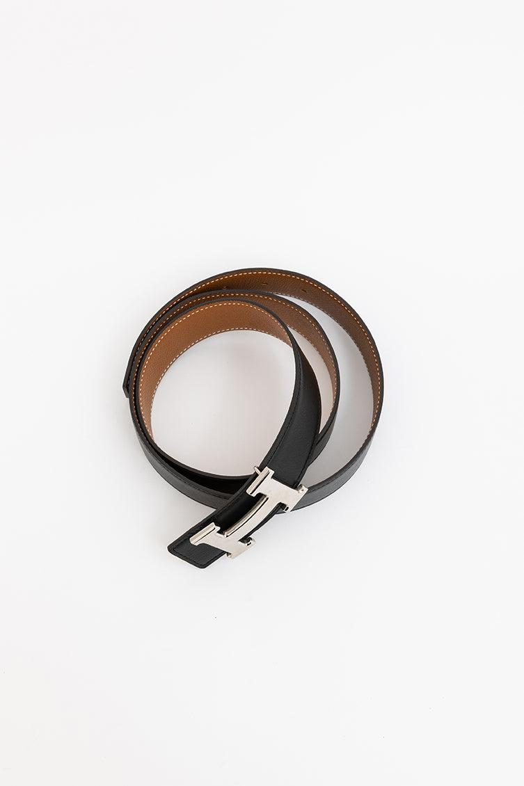 Reversible Leather H Belt