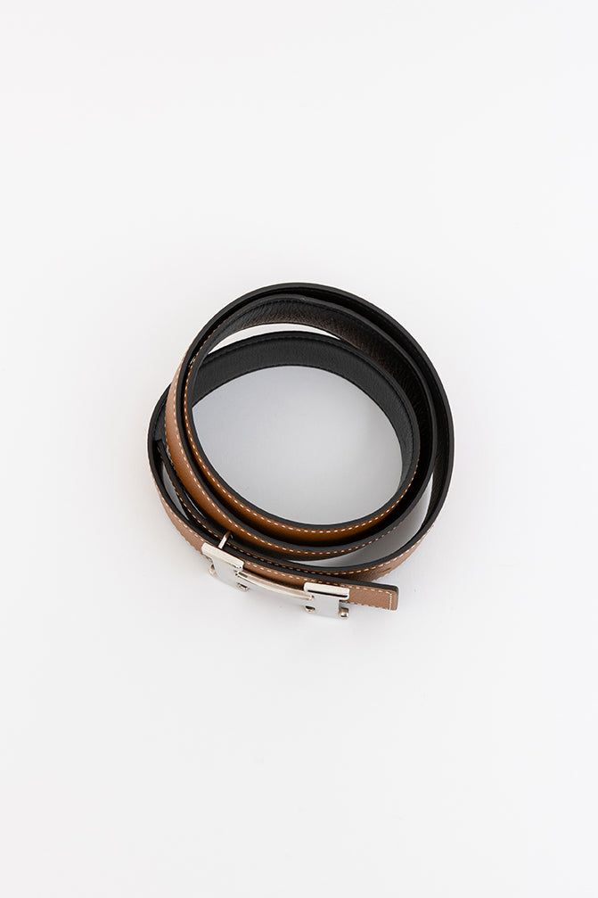 Reversible Leather H Belt