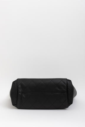 Quilted Chain Handle Shopping Tote