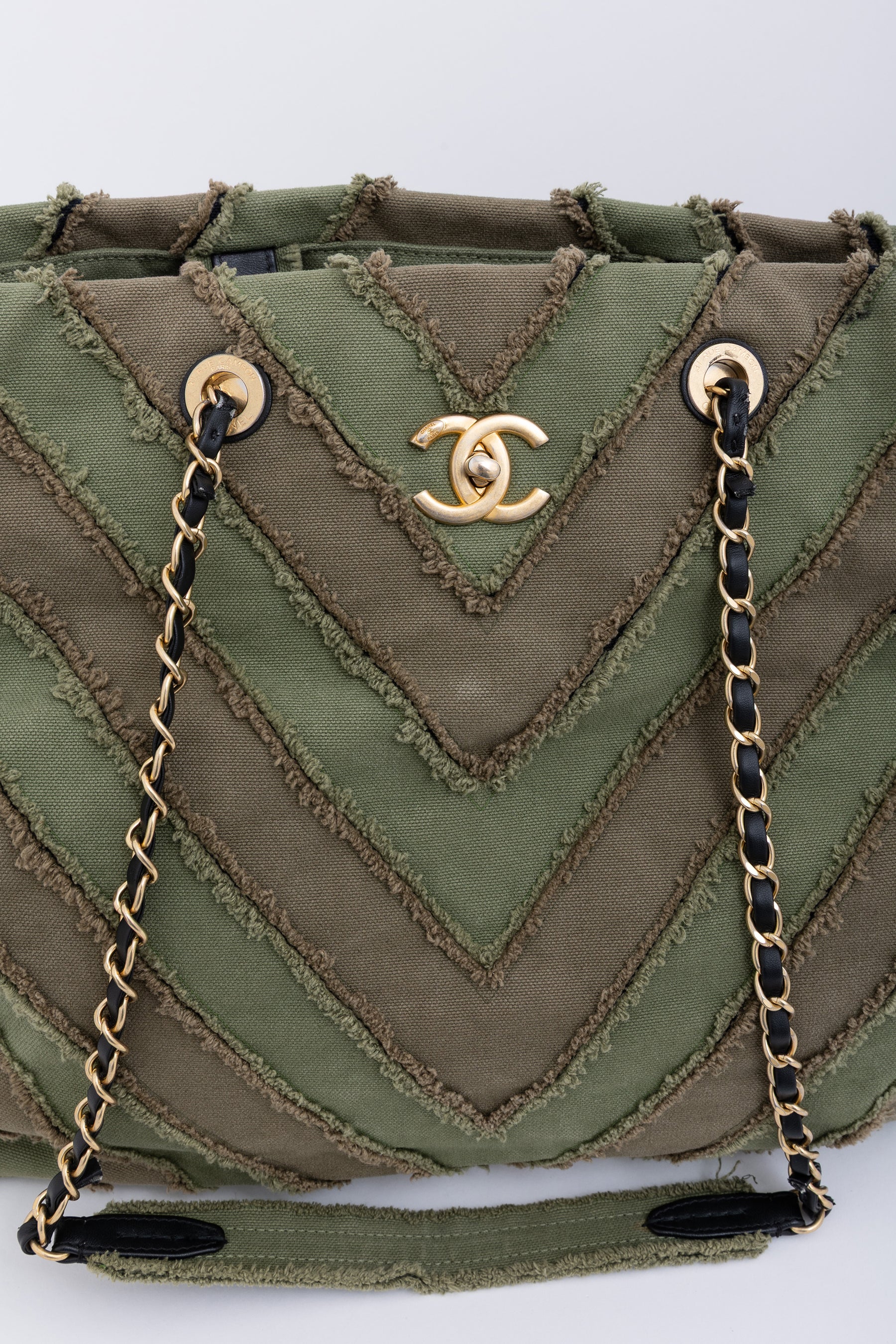 Chevron Cuba Patchwork Shopper Tote
