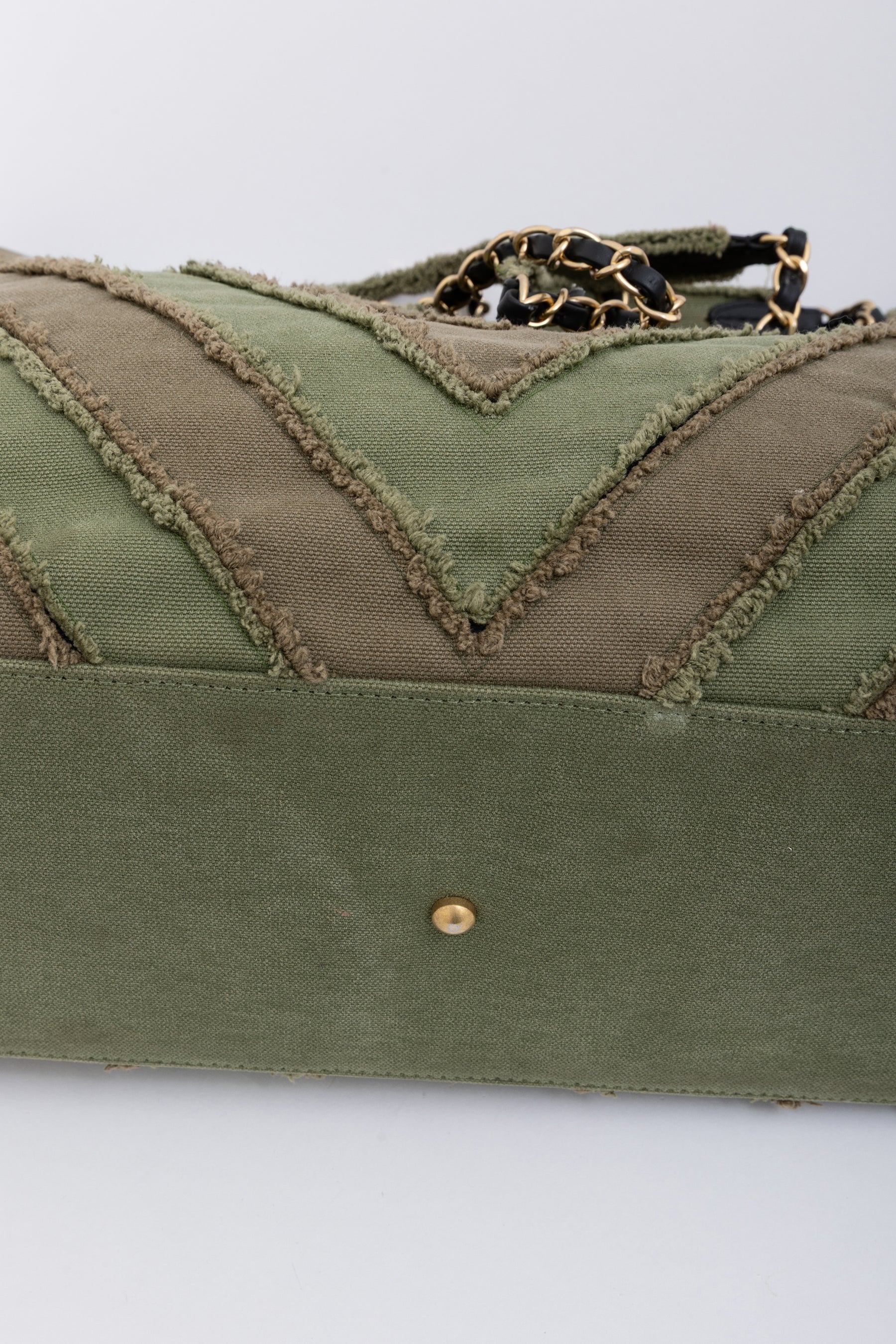 Chevron Cuba Patchwork Shopper Tote