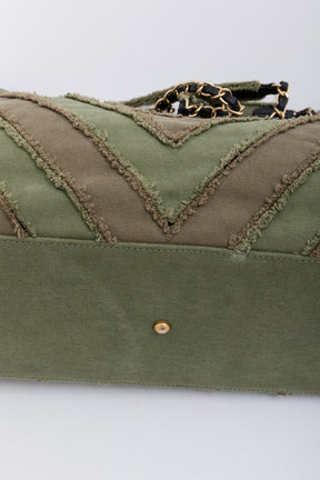 Chevron Cuba Patchwork Shopper Tote