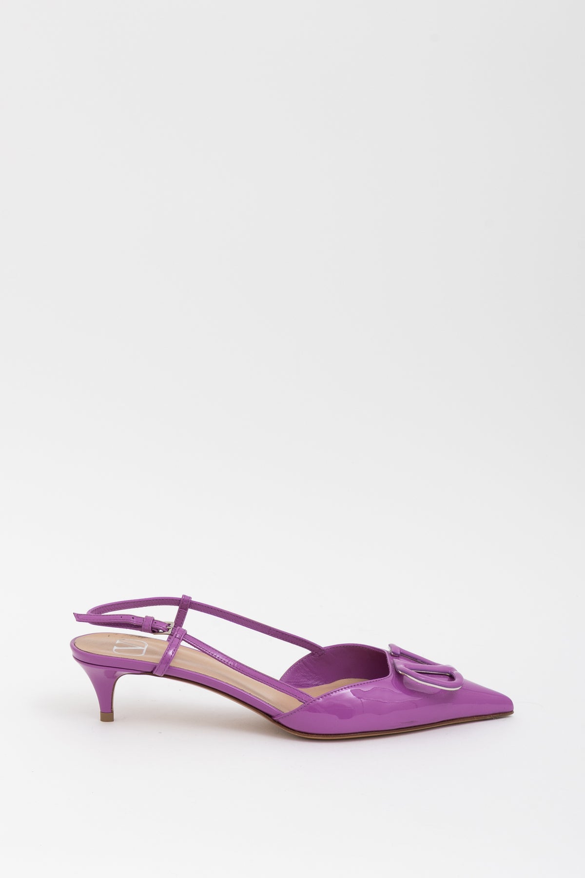 VLogo Signature Slingback Kitten Heel Pumps