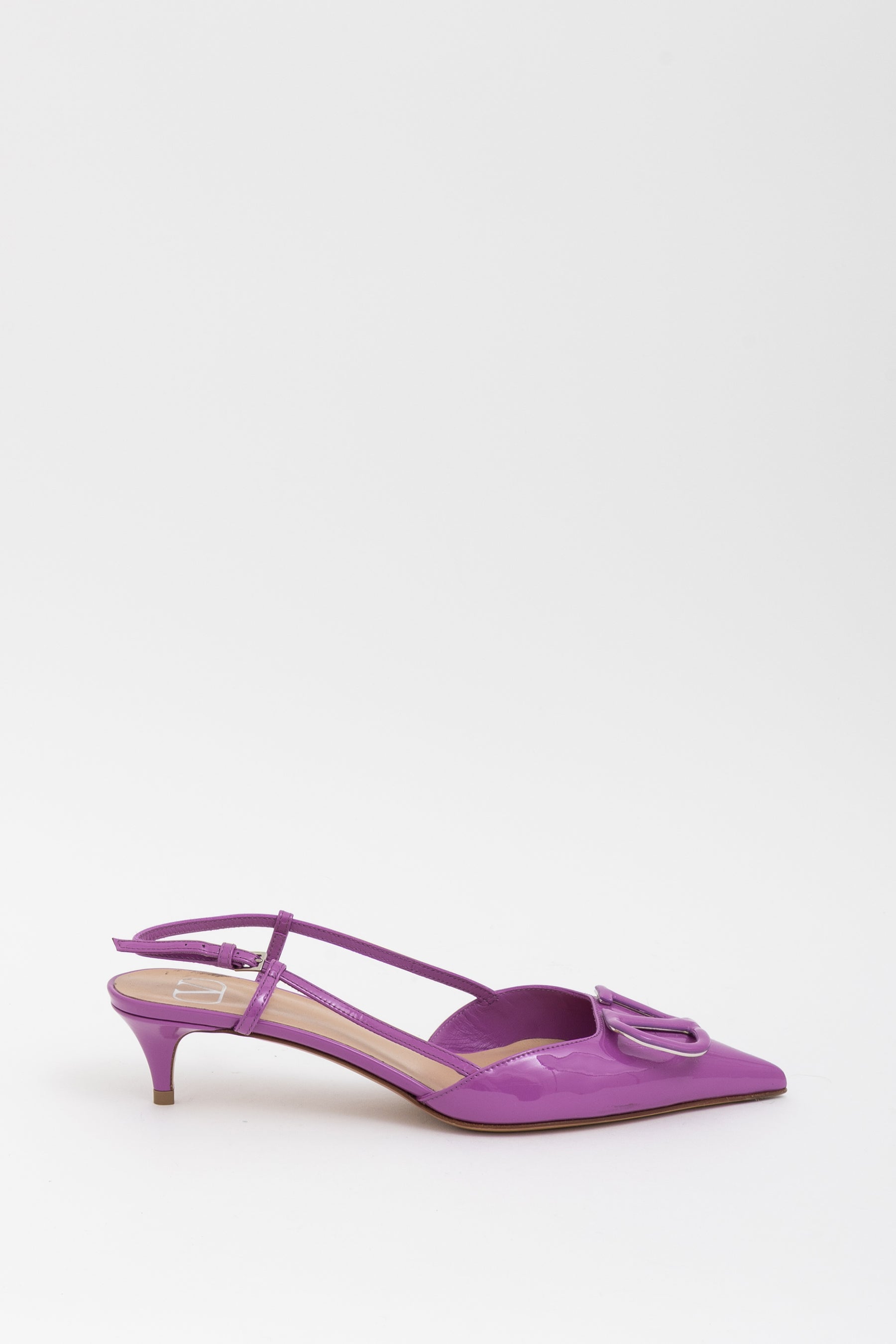 VLogo Signature Slingback Kitten Heel Pumps