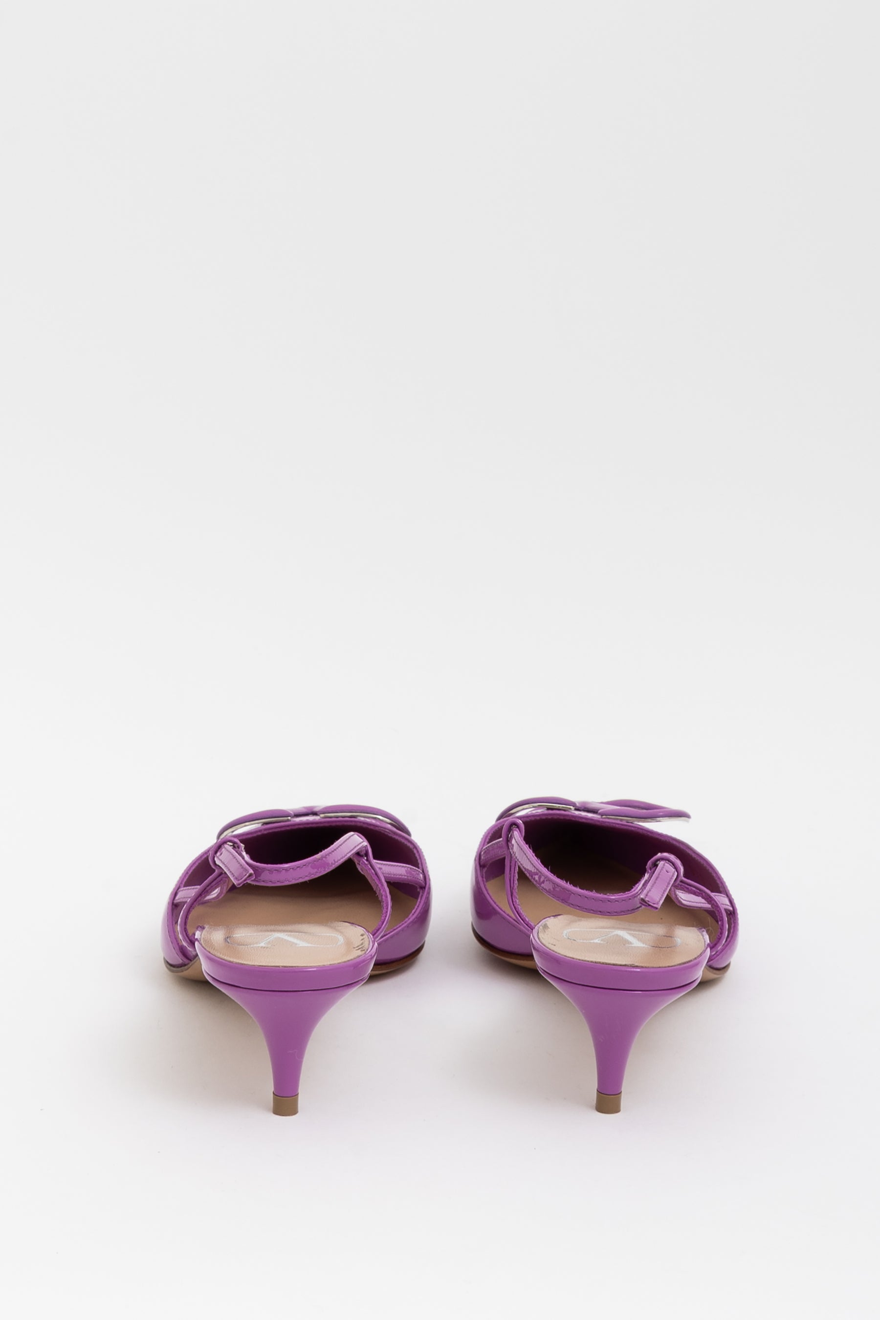 VLogo Signature Slingback Kitten Heel Pumps