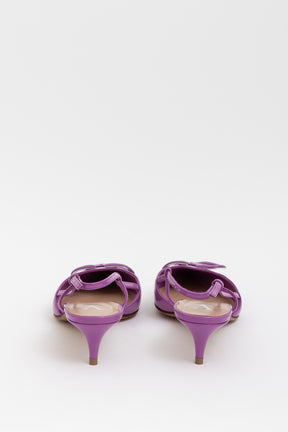 VLogo Signature Slingback Kitten Heel Pumps