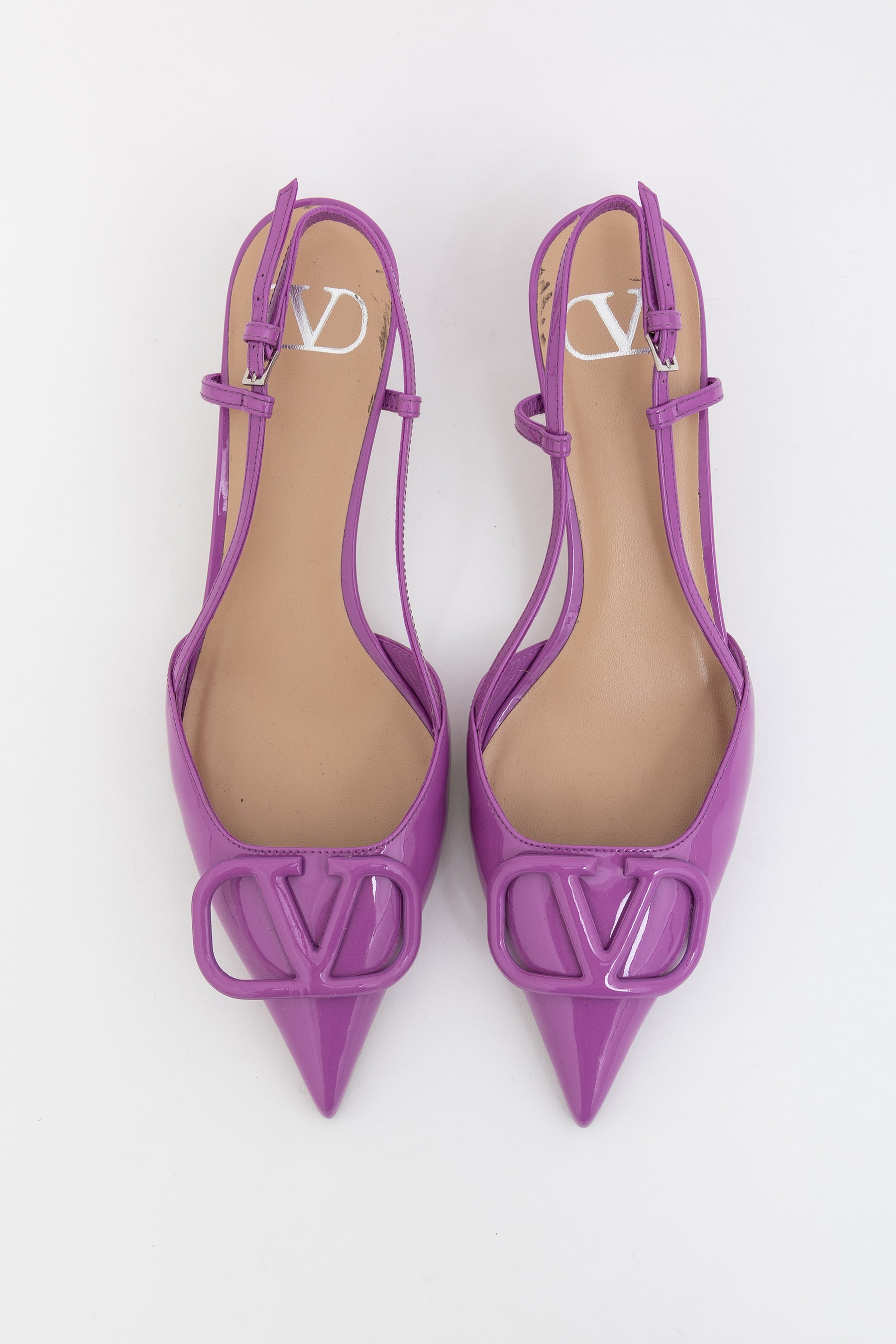 VLogo Signature Slingback Kitten Heel Pumps