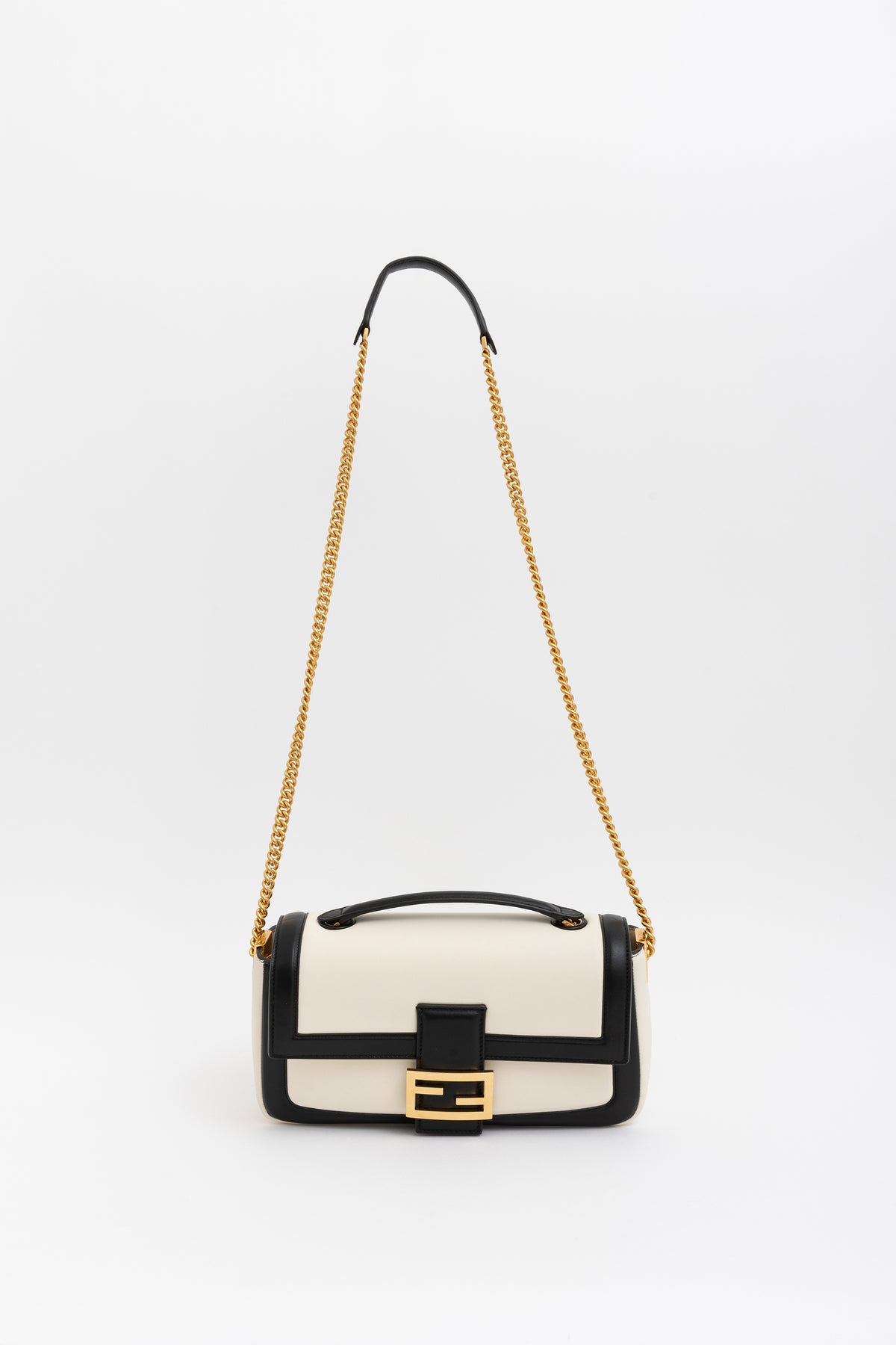 Apolo Top Handle Bicolor Baguette Bag