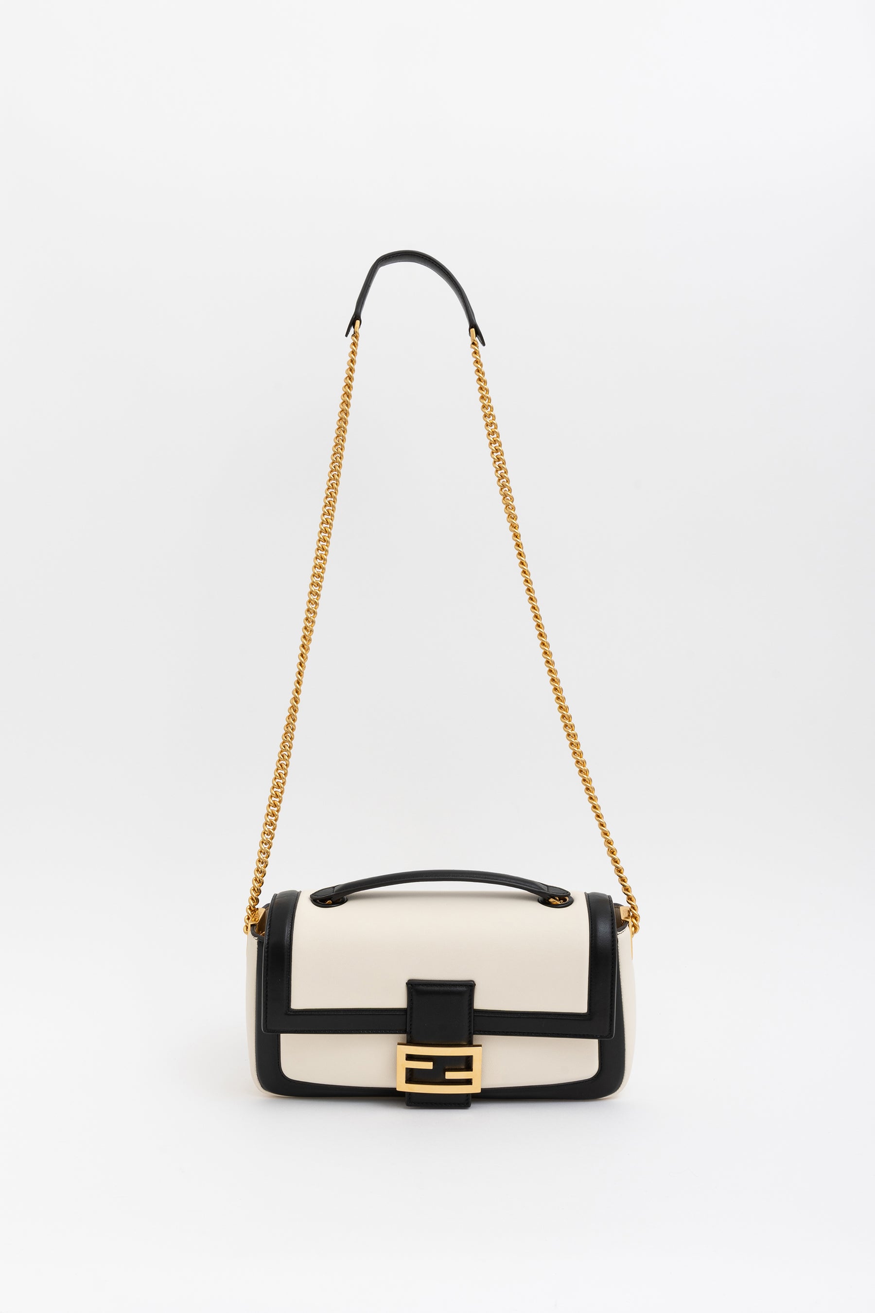 Apolo Top Handle Bicolor Baguette Bag