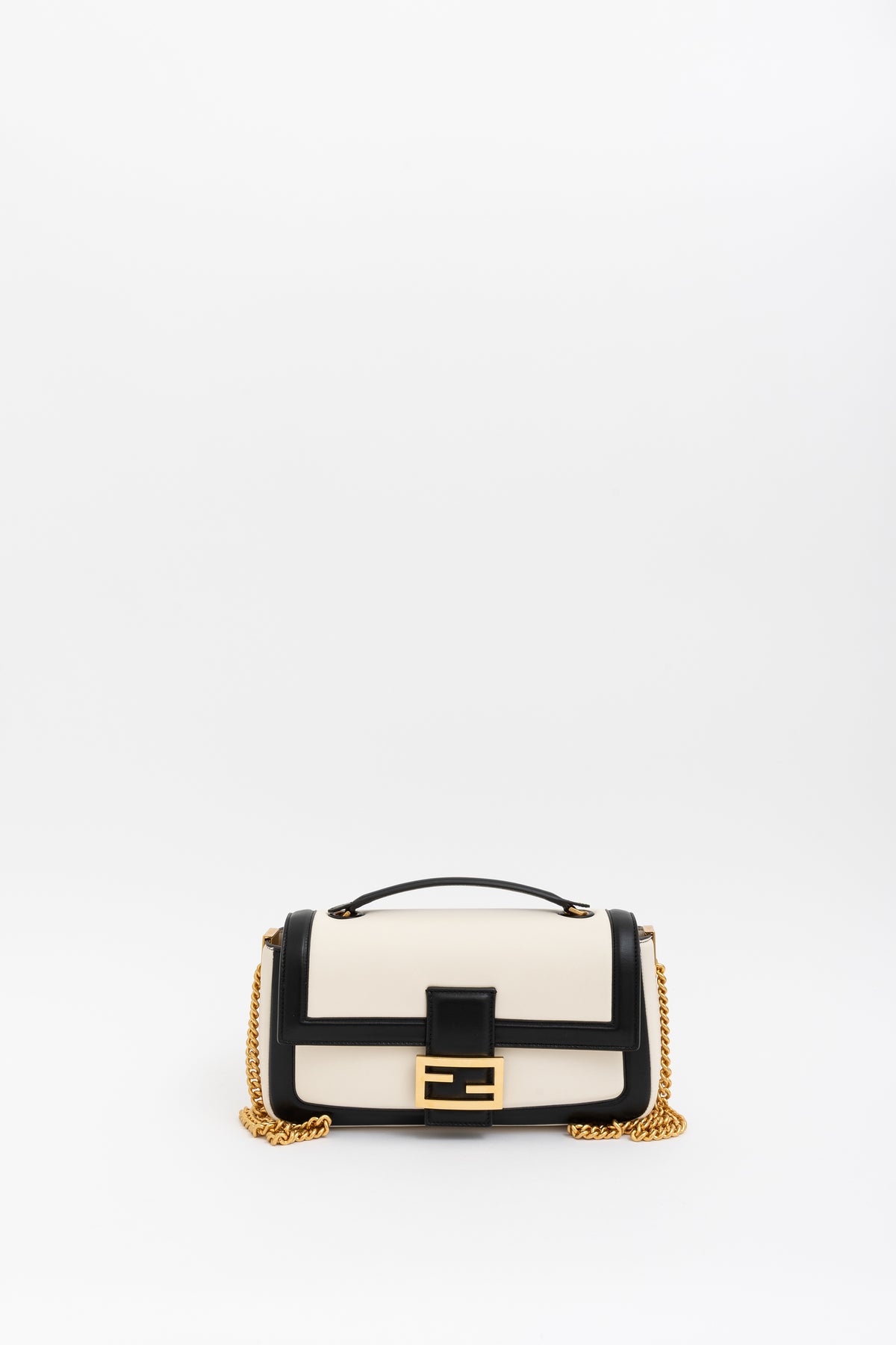 Apolo Top Handle Bicolor Baguette Bag