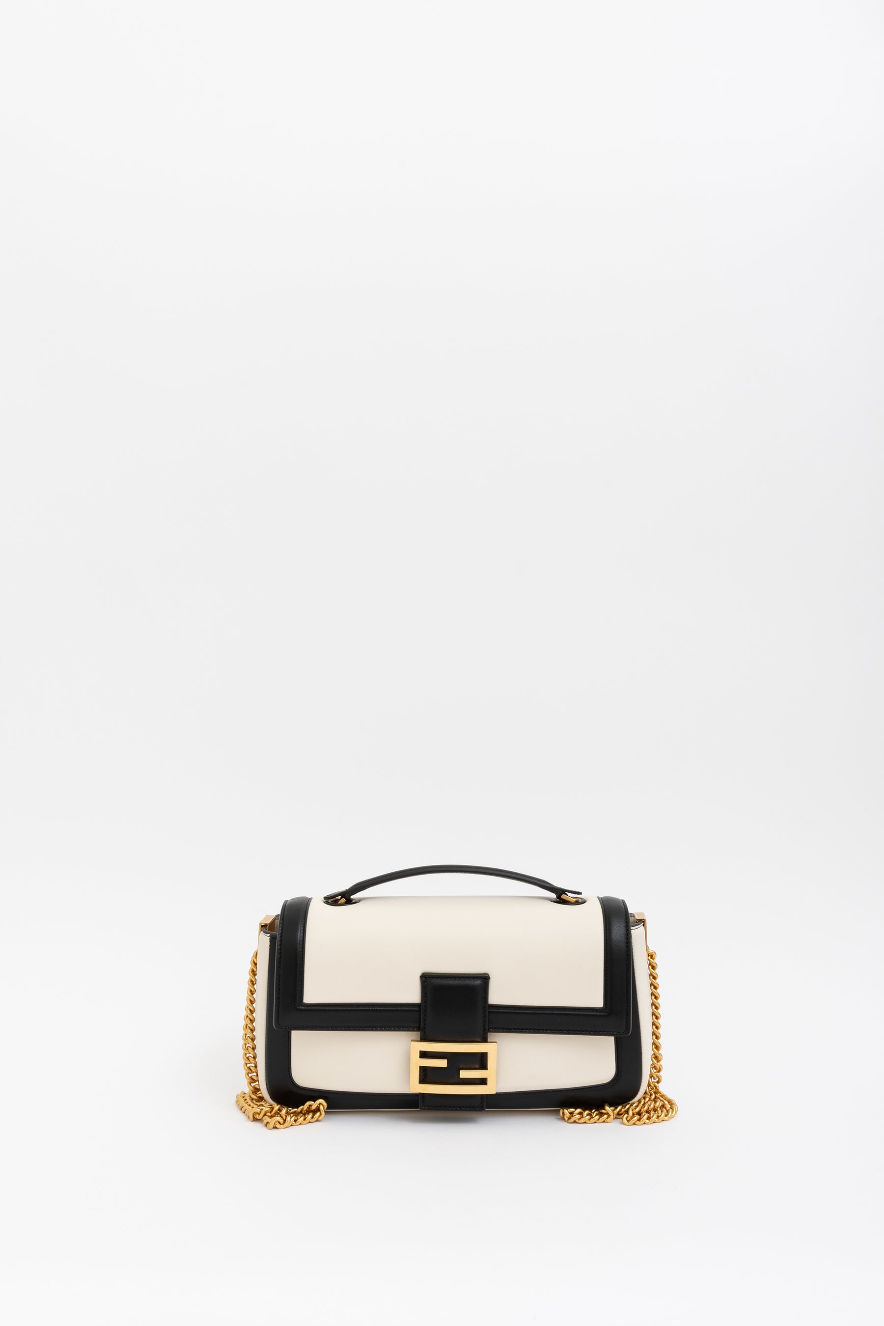 Apolo Top Handle Bicolor Baguette Bag