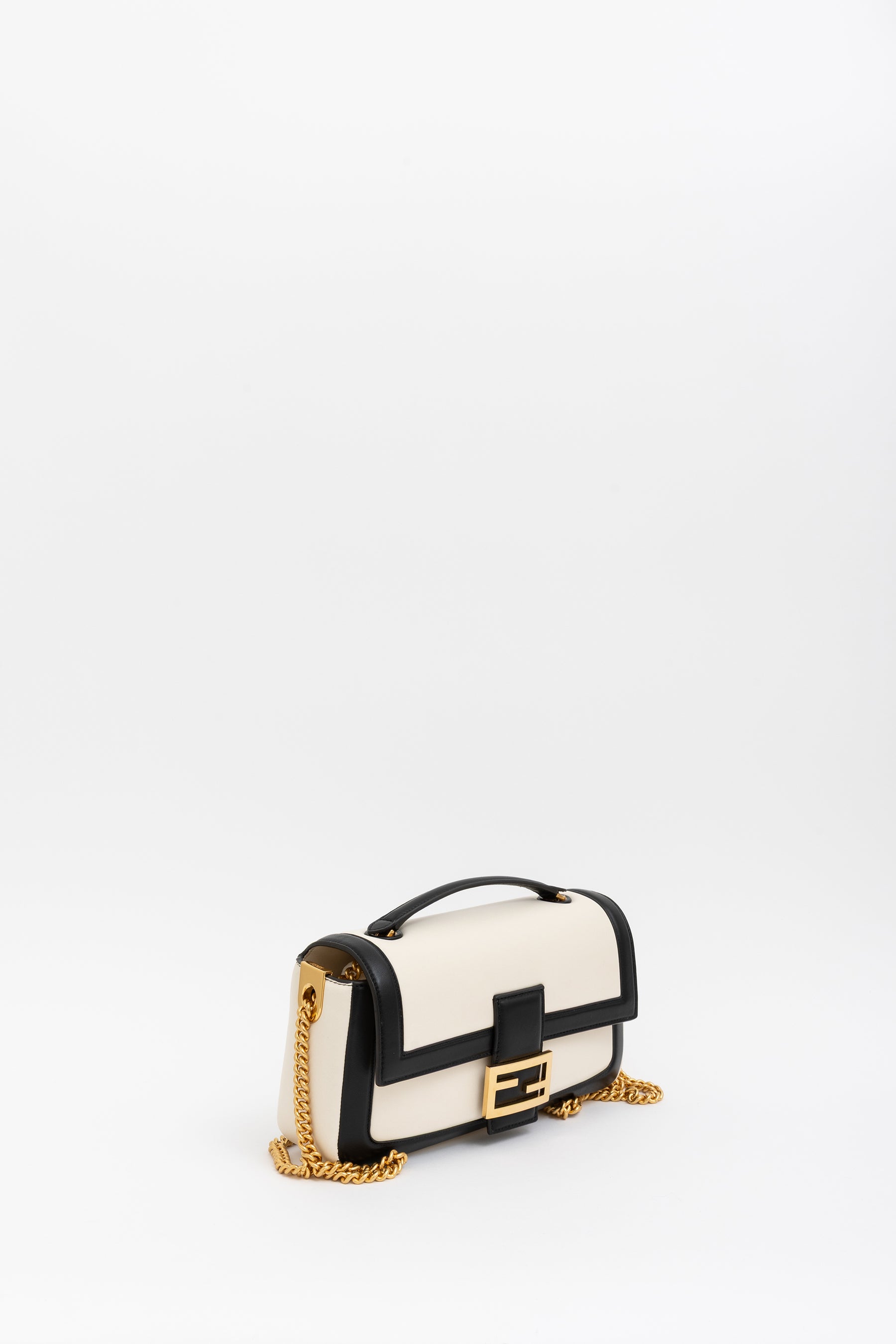 Apolo Top Handle Bicolor Baguette Bag