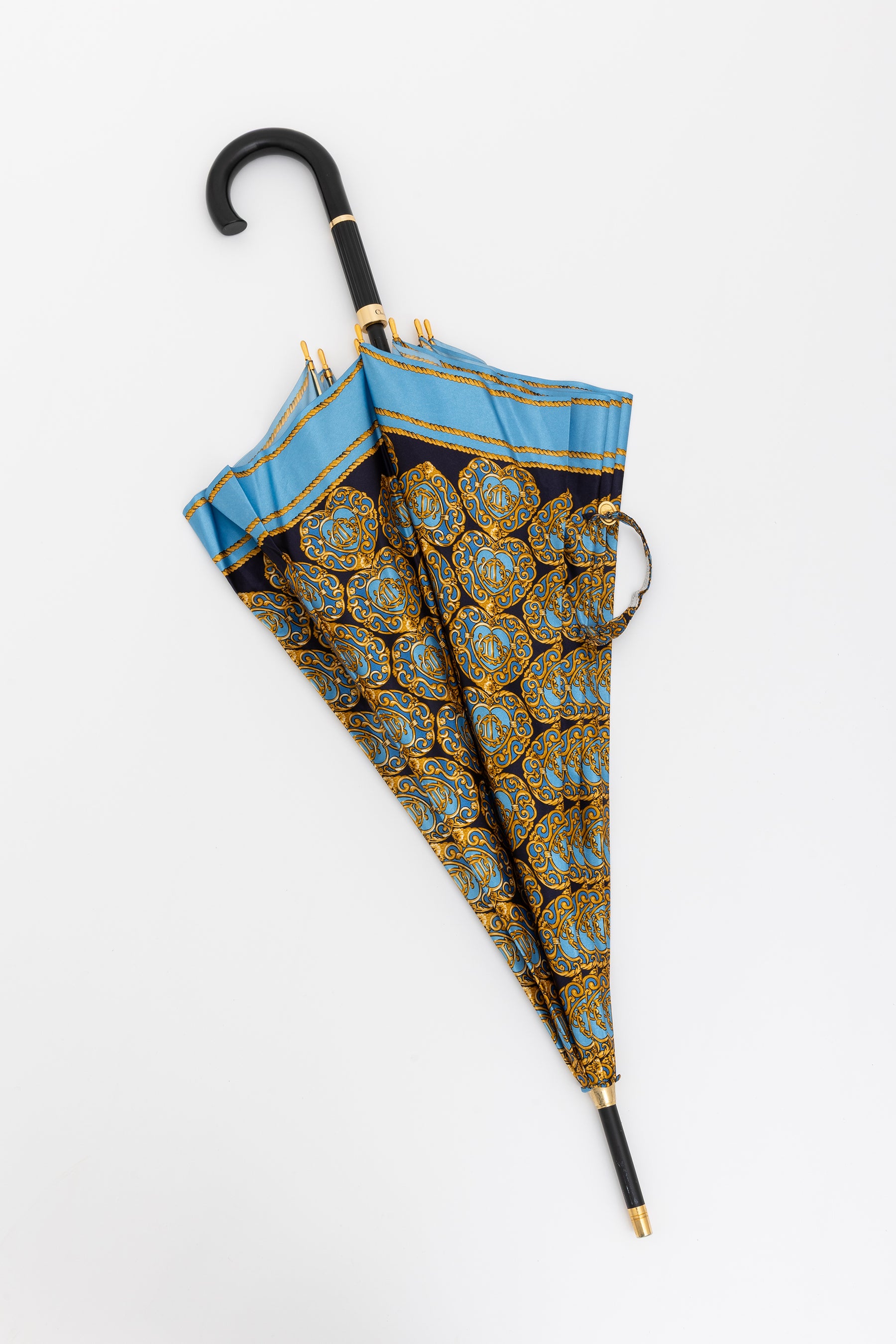 Gold Heart Logo Emblem Umbrella