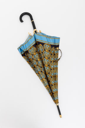 Gold Heart Logo Emblem Umbrella