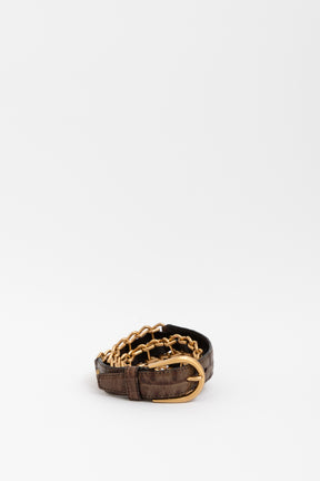 Embossed Chain Belt