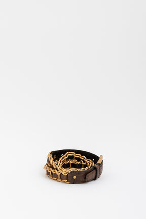 Embossed Chain Belt