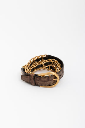Embossed Chain Belt