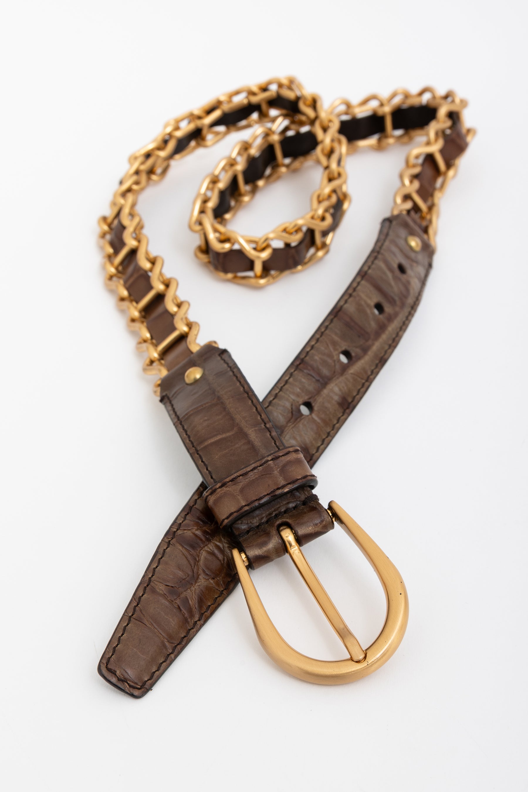 Embossed Chain Belt