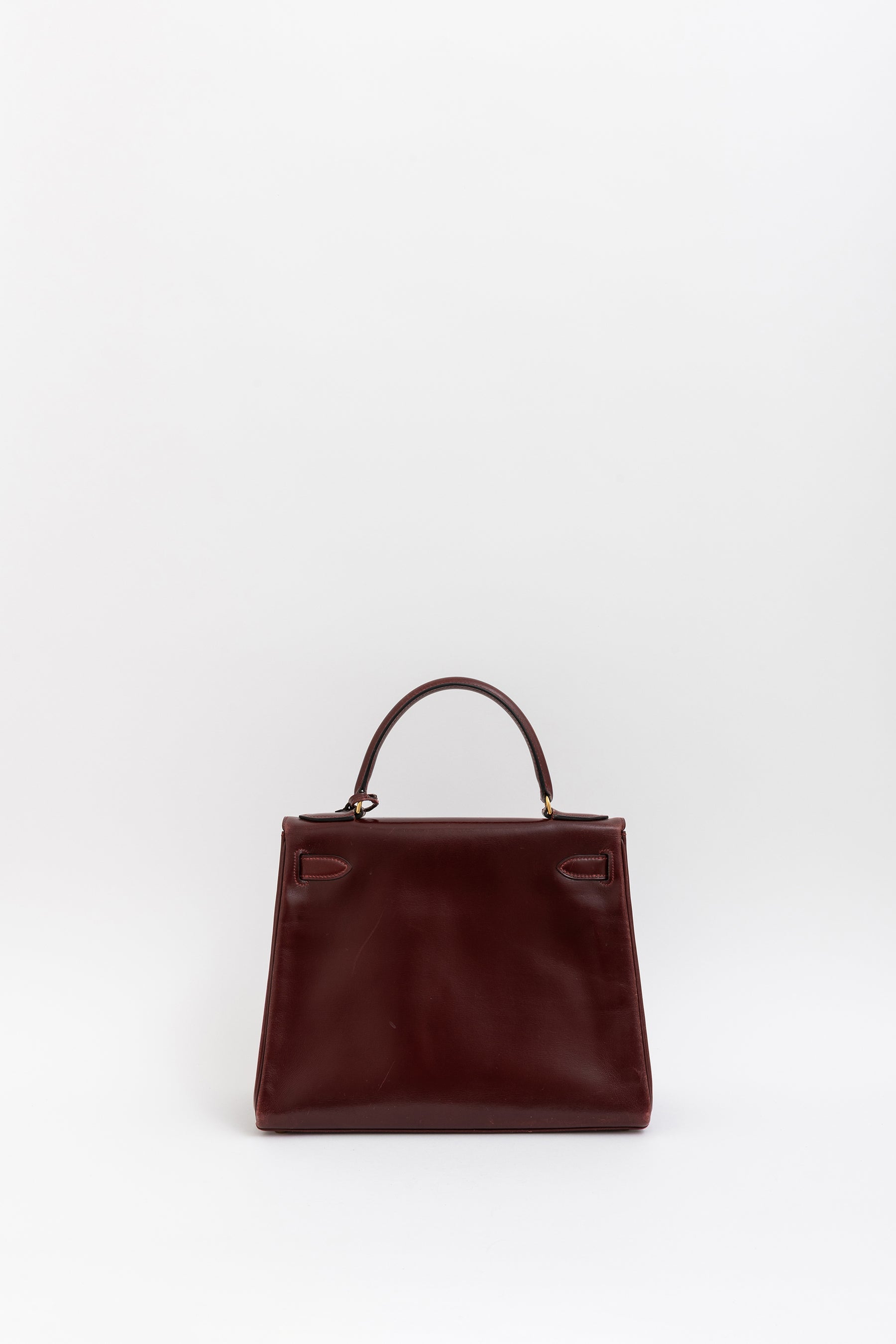 H Box Leather Kelly 28 Retourne Bag