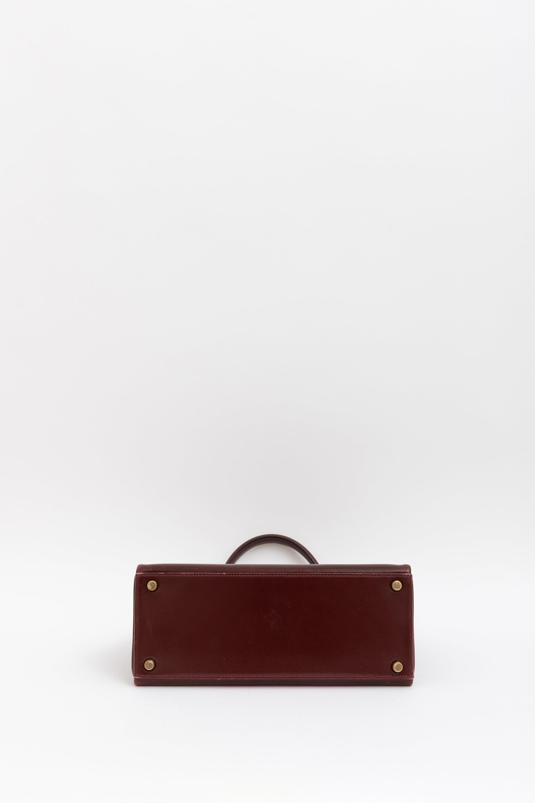 H Box Leather Kelly 28 Retourne Bag