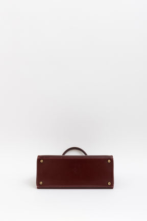 H Box Leather Kelly 28 Retourne Bag