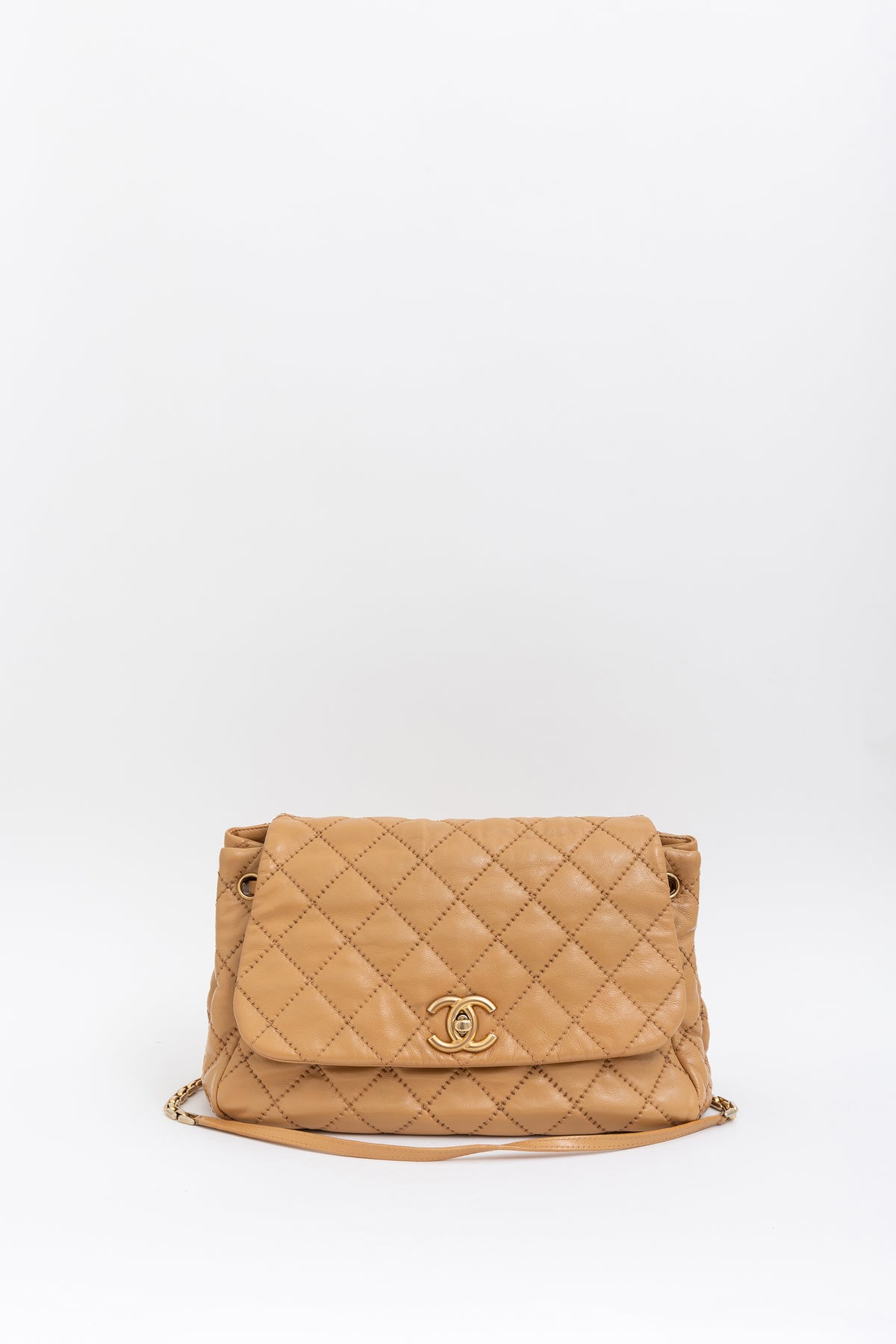 Retro Chain Accordion Flap Bag