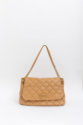 Retro Chain Accordion Flap Bag