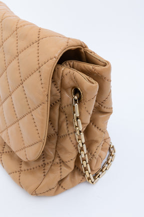 Retro Chain Accordion Flap Bag