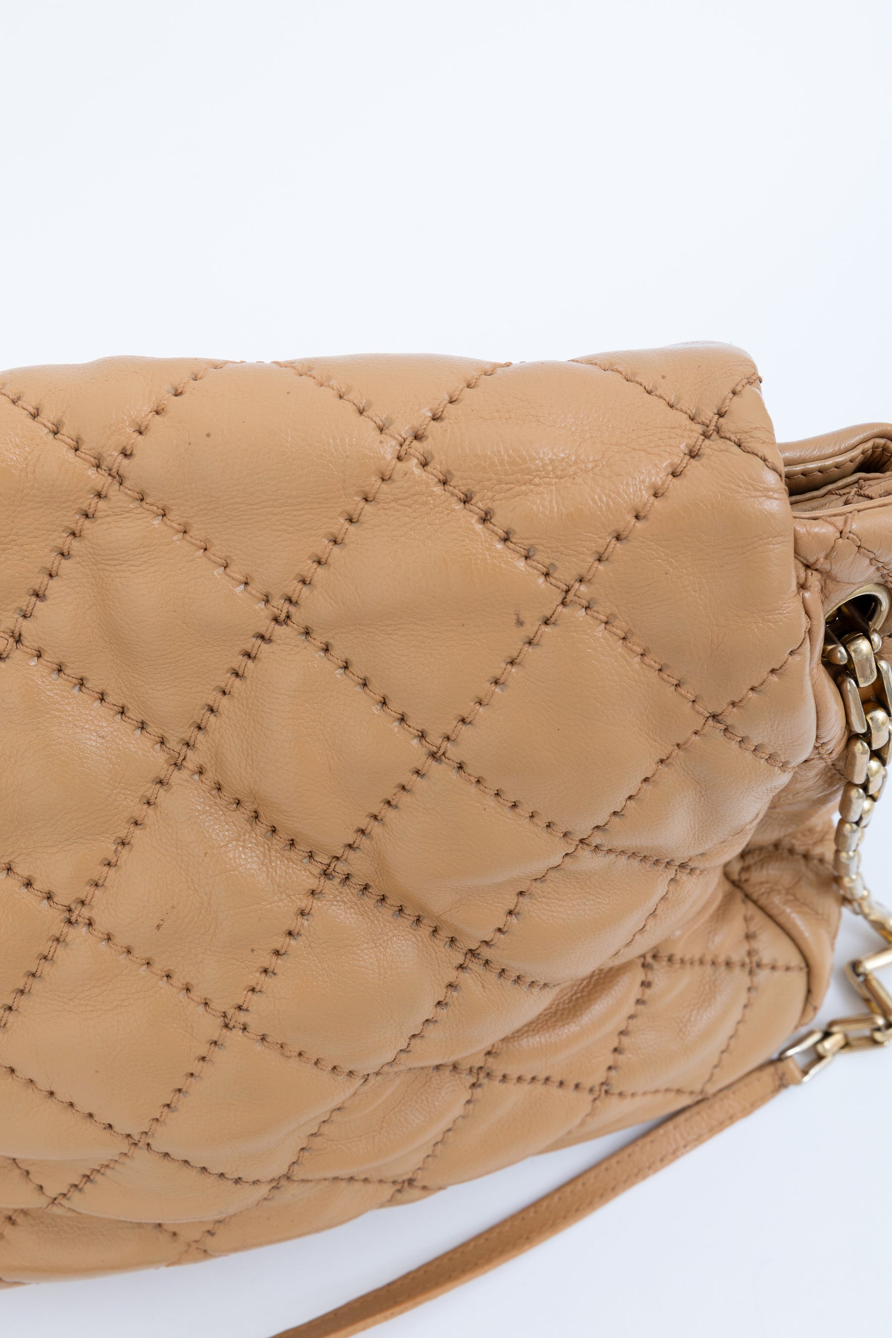Retro Chain Accordion Flap Bag