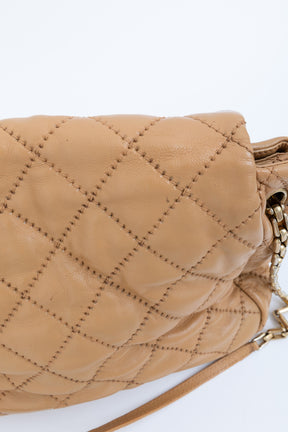 Retro Chain Accordion Flap Bag