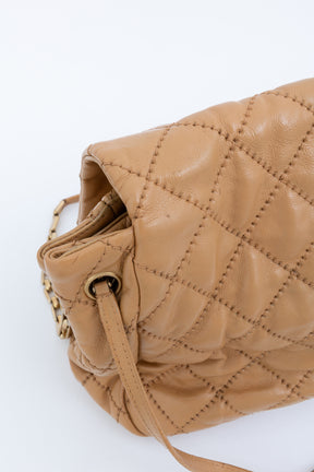 Retro Chain Accordion Flap Bag