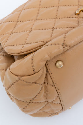 Retro Chain Accordion Flap Bag