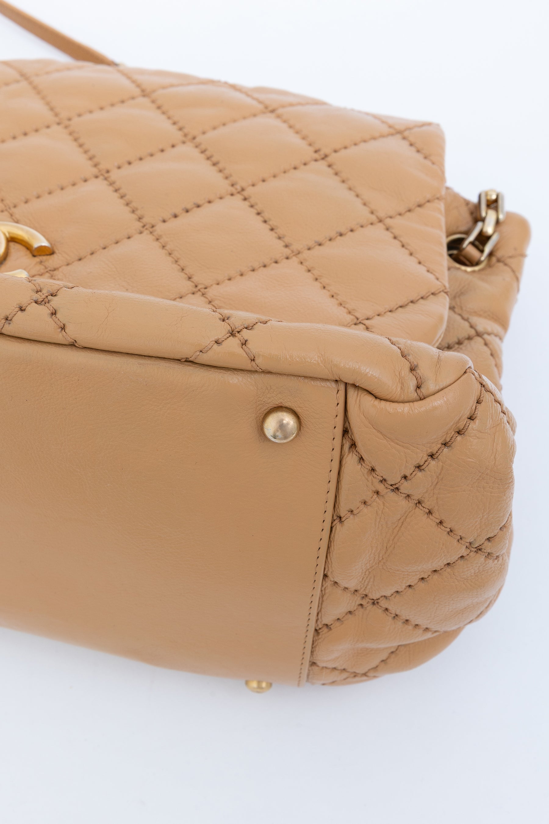 Retro Chain Accordion Flap Bag