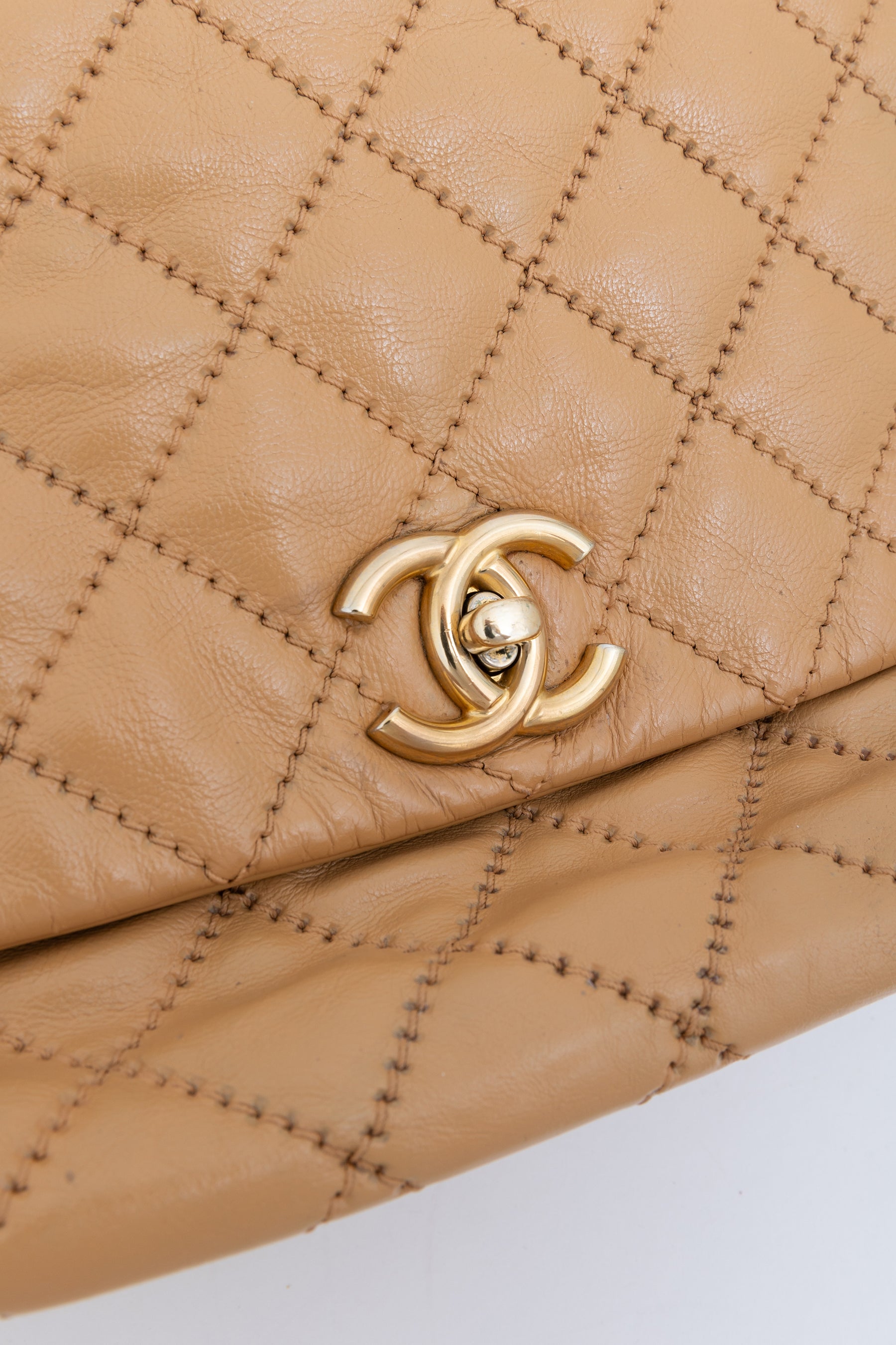 Retro Chain Accordion Flap Bag