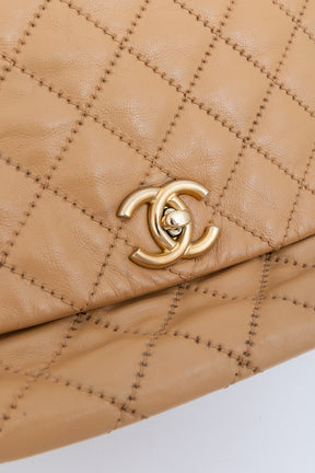 Retro Chain Accordion Flap Bag