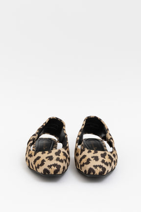 Mizza Leopard Slingback Flats