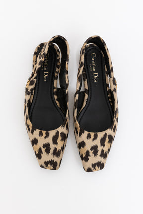 Mizza Leopard Slingback Flats