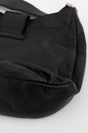 Embossed Monogram Hobo Bag